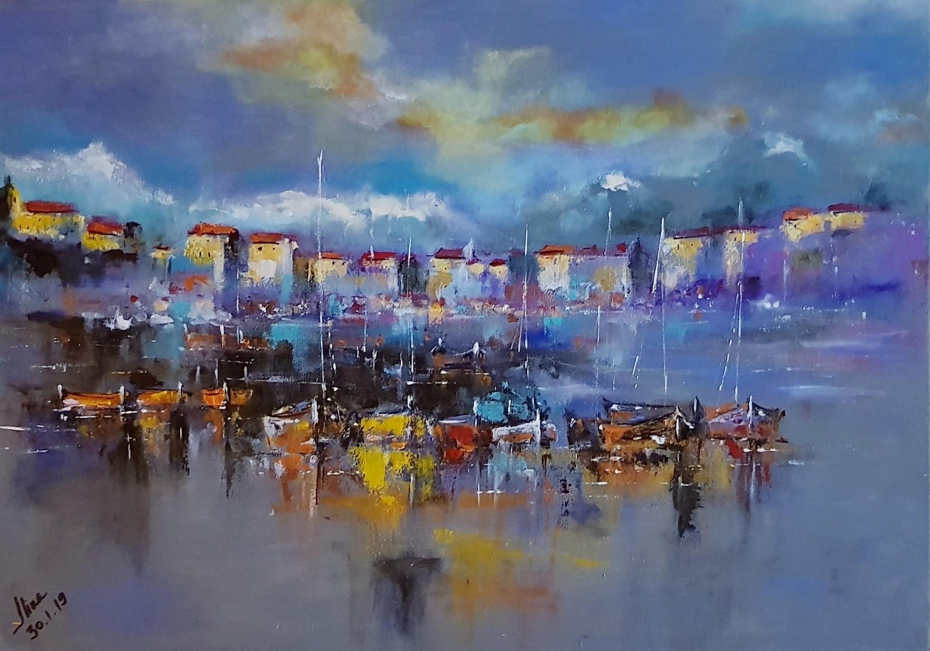 ArteDiAlina.com painting: (feelings) into the twilight